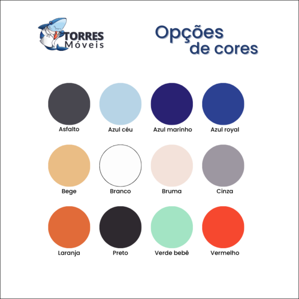 opção de cores 020 MS